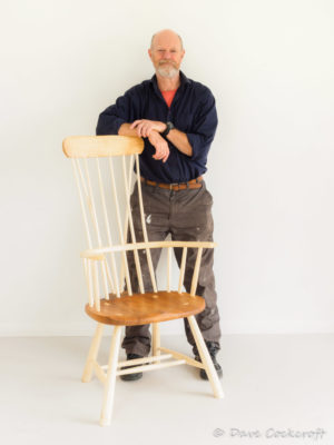 Dave Cockcroft and his Llangrannog armchair