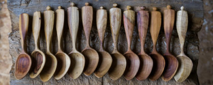 Hand carved spoons by Dave Cockcroft