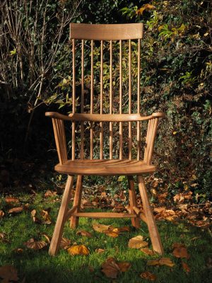 Welsh Stick Chair, Cardigan Armchair in elm and oak.